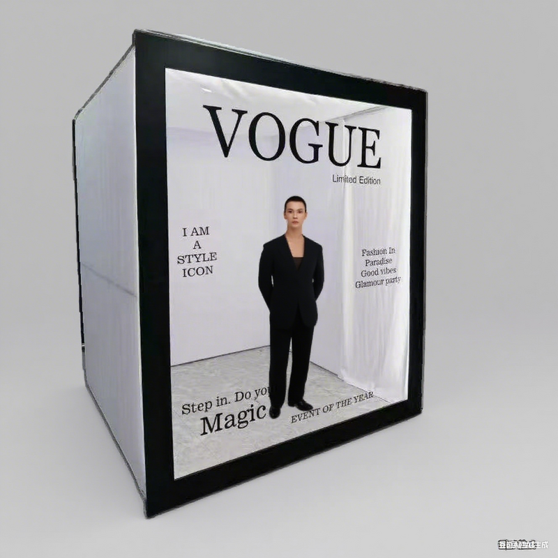 Magazine Photo Booth Manufacturer - Custom Vogue Detachable Box for Party