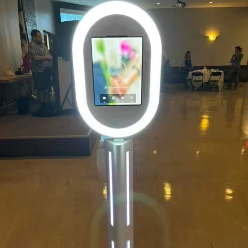 Selfie Kiosk Supplier - 2023 Remote Control Ring Light iPad Booth