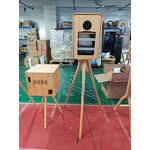 Photo Booth Supplier - Double-sided Retro Wooden with Printer Stand