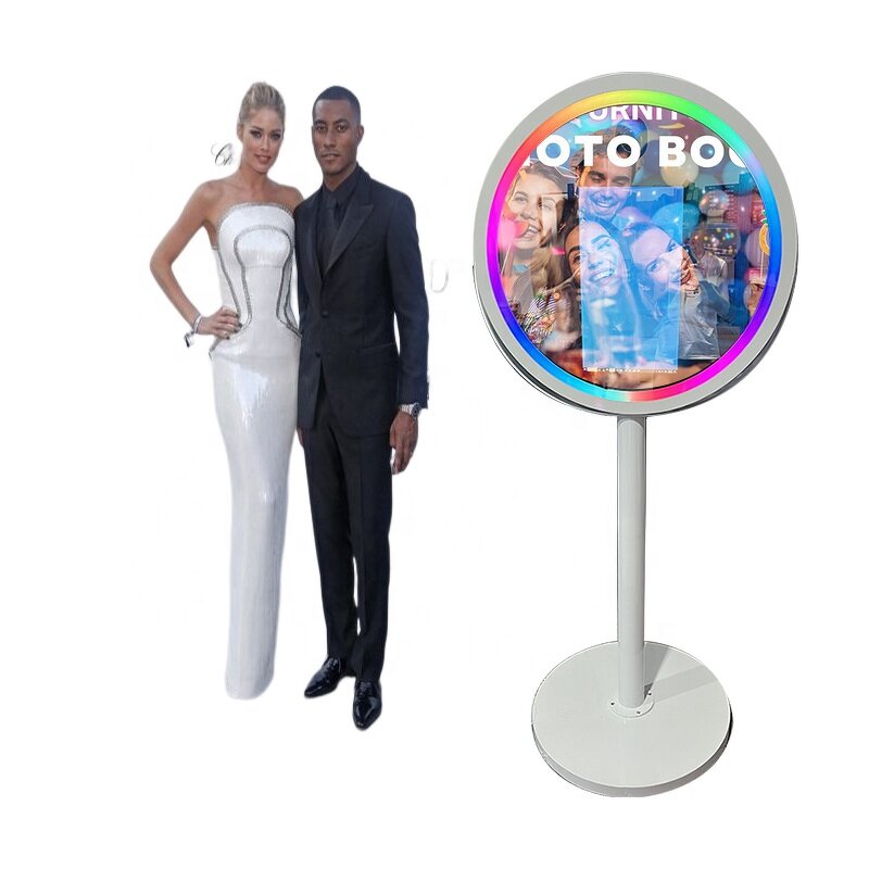 Mirror Photo Booth Supplier - Hot Style Round High Quality Selfie Party