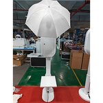 iPad Photo Booth Manufacturer - Oval DSLR with RGB Light Selfie Kiosk