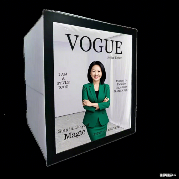 Magazine Photo Booth Manufacturer - Box with LED Light Birthday Party