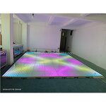 LED Dance Floor Supplier - Wedding Lighted Tempered Glass Magnetic