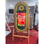 Photobooth Camera Supplier - New 40-Inch Touch Screen Wooden DSLR Oval
