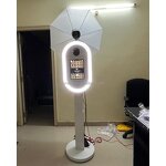 iPad Photo Booth Manufacturer - Oval DSLR with RGB Light Selfie Kiosk