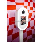 iPad Photo Booth Manufacturer - Oval DSLR with RGB Light Selfie Kiosk