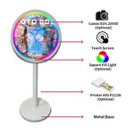 Mirror Photo Booth Supplier - Hot Style Round High Quality Selfie Party