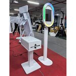 Photo Booth Factory - Oval Head iPad Mirror Booth with Flash & Umbrella