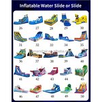 Water Slide Supplier - Blue Color Inflatable Toboggan for Adults