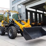 Compact Wheel Loader Factory - OEM/ODM Free Shipping 1.8m 1m Bucket 4 Wheel Front Mini