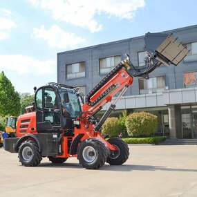 Boom Loaders Factory - OEM/ODM Free Shipping 1-3 Ton Front End 4 Wheel Compact Telescopic