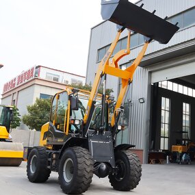 Compact Wheel Loader Factory - OEM/ODM Free Shipping 1.8m 1m Bucket 4 Wheel Front Mini