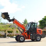 Boom Loaders Factory - OEM/ODM Free Shipping 1-3 Ton Front End 4 Wheel Compact Telescopic