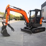 EPA Engine Excavator Factory - OEM/ODM Free Shipping 3.5 Ton Mini Crawler Engine Digger Machine