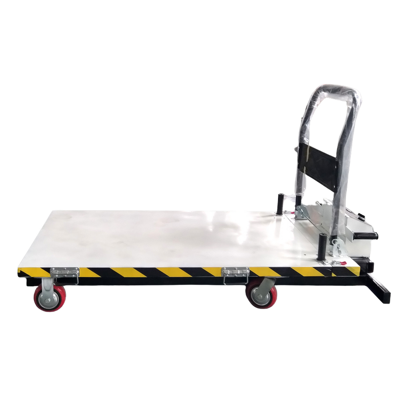 Electric Lift Platform Cart Factory - OEM/ODM Portable Workshop Self Loading Hand Trolley Hydraulic