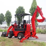 Backhoe Loader Manufacturer - OEM/ODM On Sale New Wheel 4 in 1 Bucket Durable Articulated 06-10