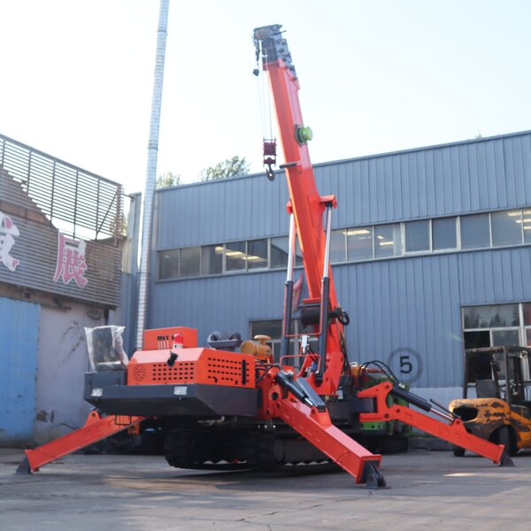 Mini Spider Crane Factory - OEM/ODM Maximum Lifting 3-8 Tons Mini Construction Mobile with Basket