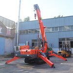 Mini Spider Crane Factory - OEM/ODM Maximum Lifting 3-8 Tons Mini Construction Mobile with Basket