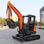 EPA Engine Excavator Factory - OEM/ODM Free Shipping 3.5 Ton Mini Crawler Engine Digger Machine