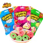 Sour Candy Supplier - OEM Mixed Fruit Flavored Striped Juice Content