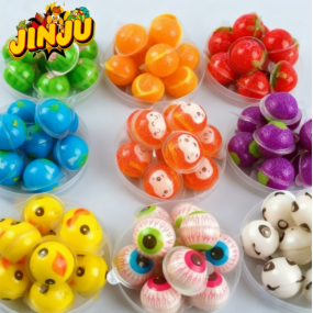 Spherical Candy Supplier - Bulk Fruit-Flavored Jam-Filled Soft Candy