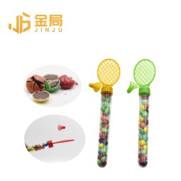 玩具糖果工厂-批发儿童塑料羽毛球拍糖果