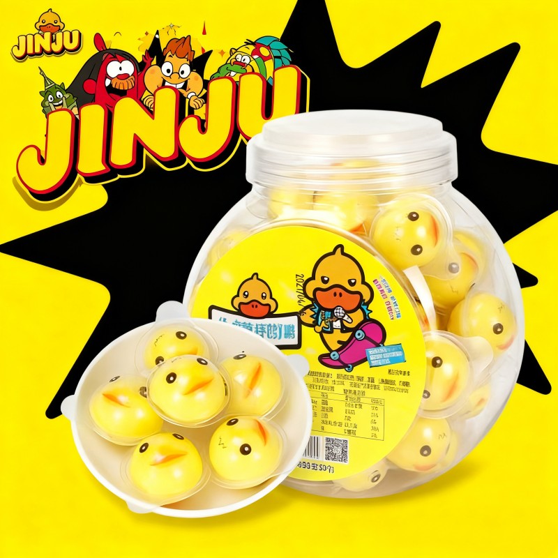 Soft Candies Factory - Bulk Cartoon Duck Jam-Filled Fruit-Flavored
