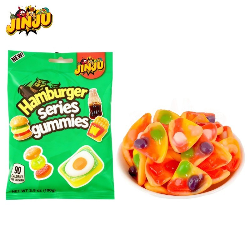 Hamburger Candy Factory - Bulk Fruit-Flavored Pizza-Shaped Halal