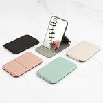 Vanity Mirror Factory - Custom Logo PU Leather Handheld Portable Folded
