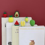 Bookmarks Supplier - Cute 3D PVC Fruit for Book Office Stationery Supplies