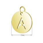 Metal Charms Supplier - Stainless Steel Letters Capital Mini Alphabet DIY