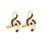 Cufflinks Studs Supplier - Diamond Musical Note Instruments Business Mens