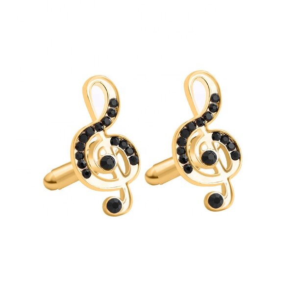 Cufflinks Studs Supplier - Diamond Musical Note Instruments Business Mens