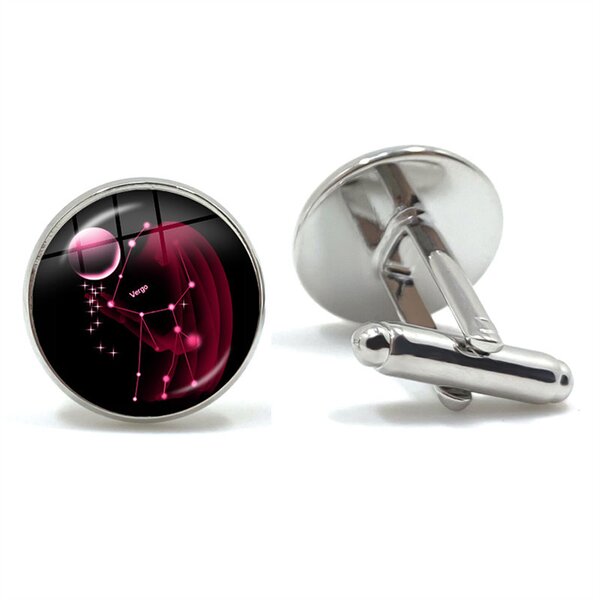 Cuff Links Supplier - Wholesale Custom Metal 12 Zodiac Silver for Shirts