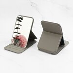 Vanity Mirror Factory - Custom Logo PU Leather Handheld Portable Folded