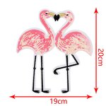 Embroidery Patches Manufacturer - Jeans Pants Flamingo Glitter Sequins