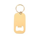 Bottle Opener Keychain Supplier - Custom Logo Stainless Steel Flat Small Beer