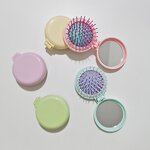 Hair Brush Mirror Supplier - Foldable Travel Round Portable Folding Pocket