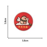 Pin Badge Manufacturer - Custom Logo Embroidered Button Fabric Round