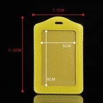 ID Badge Cover Supplier - PU Leather Student Employee Bus Visiting Card