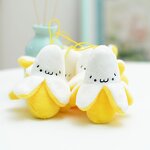 Plush Keychain Supplier - Cute Funny Banana Stuffed Fruit Mini Fluffy