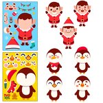 Puzzle Sticker Label Factory - Kids DIY Carton Make-a-Face Christmas Party