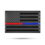 Car Emblem Badges Factory - Aluminum Alloy Self-Adhesive American Flag