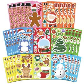 Paper Sticker Manufacturer - Waterproof Self-Adhesive Christmas Puzzle Cartoon