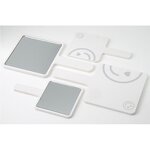 Make up Mirror Manufacturer - Plastic Hand Square Travel with Handle Custom