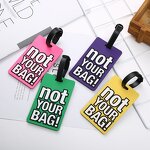 Luggage Tag Supplier - Custom PVC 2D Baggage Handbag School Bag Label