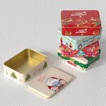 Metal Tin Box Supplier - Christmas Gifts Packaging Empty Cans with Lids