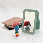 Pocket Makeup Mirrors Factory - Custom Logo Portable Folding PU Leather