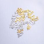 Charm Pendant Manufacturer - Mini Metal Constellation Gold Plated Stainless