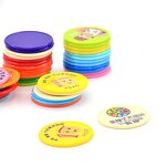 Game Coin Supplier - Custom UV Printing Round PS Plastic Reward for Kids